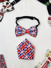 Load image into Gallery viewer, Unionjack bowtie & pocket square