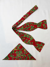 Load image into Gallery viewer, Self-Tie Bowtie & Pocket Square