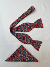 Load image into Gallery viewer, Self-Tie Bowtie & Pocket Square