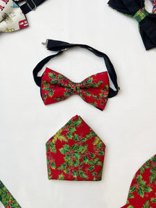 Christmas bowtie & pocket square