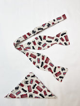 Load image into Gallery viewer, Self-Tie Bowtie & Pocket Square