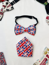 Load image into Gallery viewer, Unionjack bowtie &amp; pocket square
