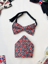 Load image into Gallery viewer, Unionjack bowtie &amp; pocket square
